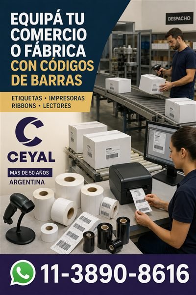 Equipá tu comercio o fábrica con códigos de barras