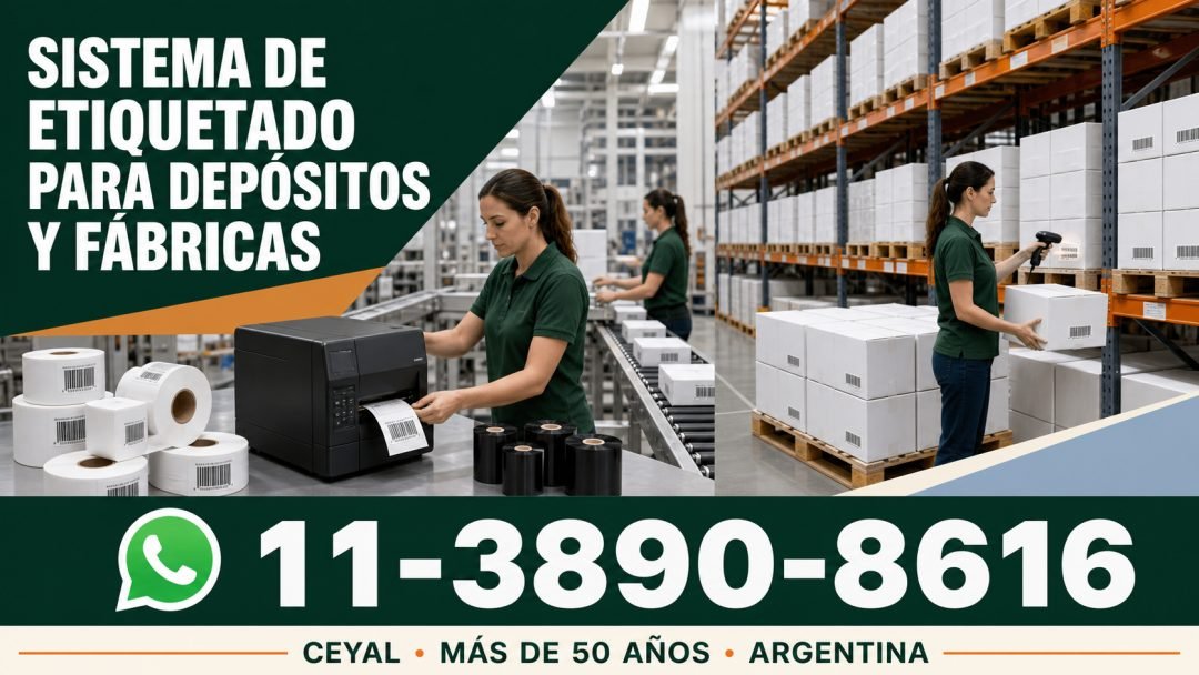 Sistema de etiquetado para depósitos y fábricas