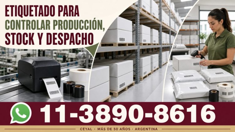 Etiquetado para controlar producción, stock y despacho