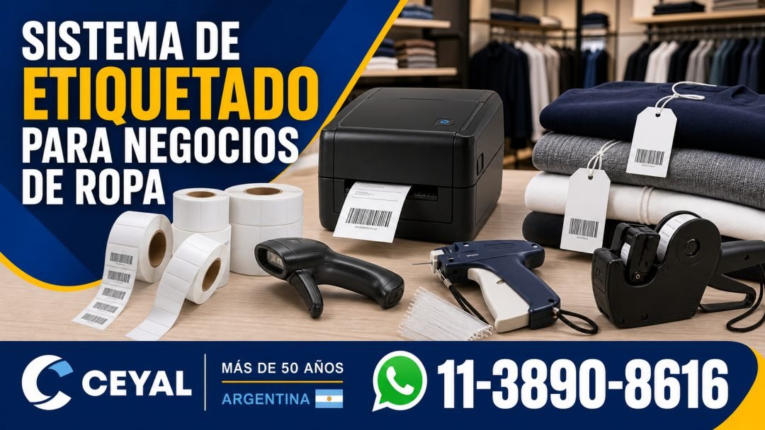 Sistema de etiquetado para negocios de ropa