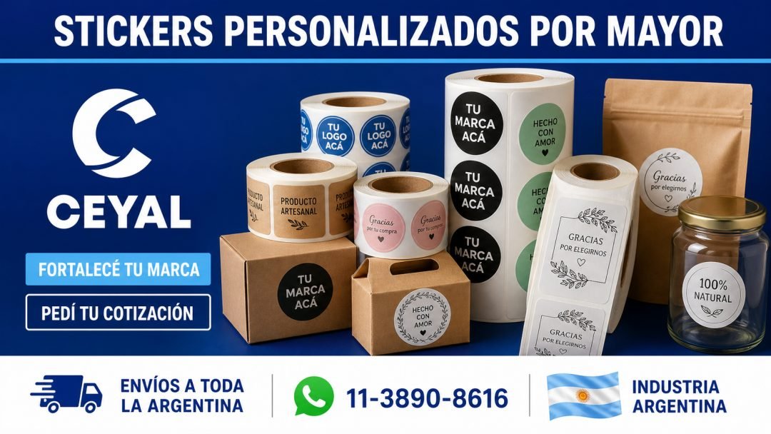 Stickers personalizados por mayor para potenciar tu marca
